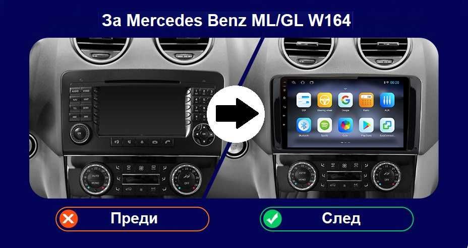 Мултимедия Mercedes ML W164. Навигация GPS