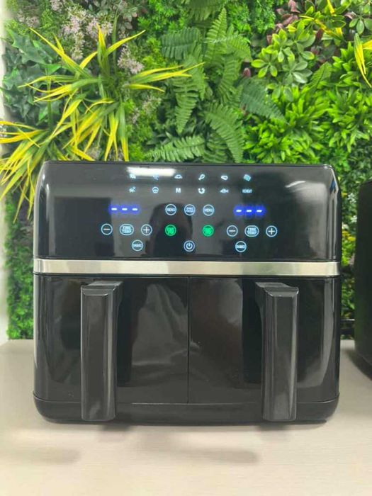 Двоен Air fryer T&G BEST COOKING  отделни LED дисплеи за всяка зона