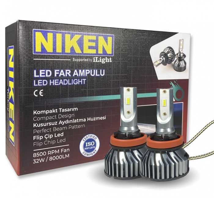 Диодни крушки NIken H11 ПРО 2брк-т