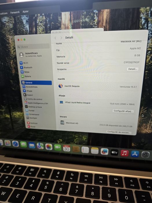 Macbook air m2 2022 la cutie