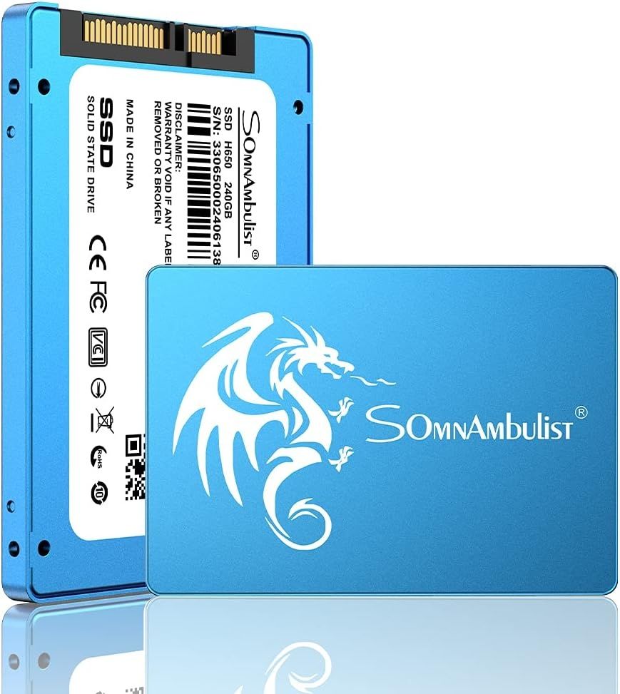 Новые SSD и HDD диски Somnambulist Blue Dragon 128, 256, 512, 960 Gb