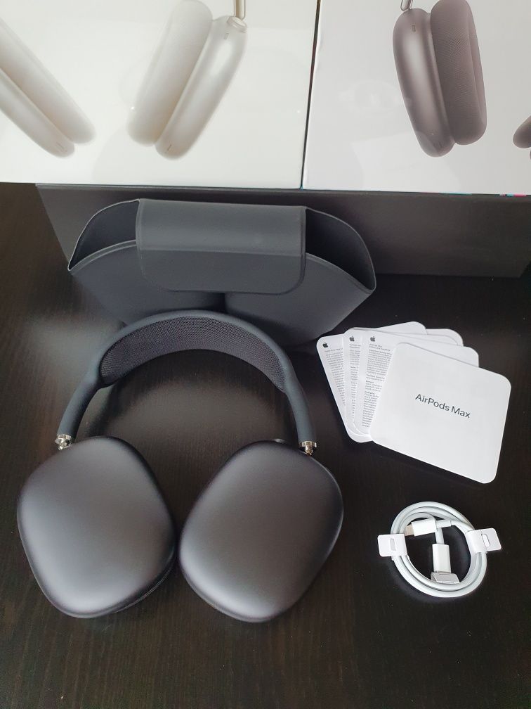 AirPods Max - Sigilate - Noi - Black - Silver - AirMax - SN Valid