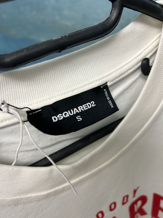 tricou dsquared2 alb