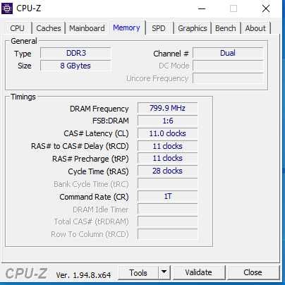 Kit 8GB RAM Samsung (2x4GB) 1600MHz