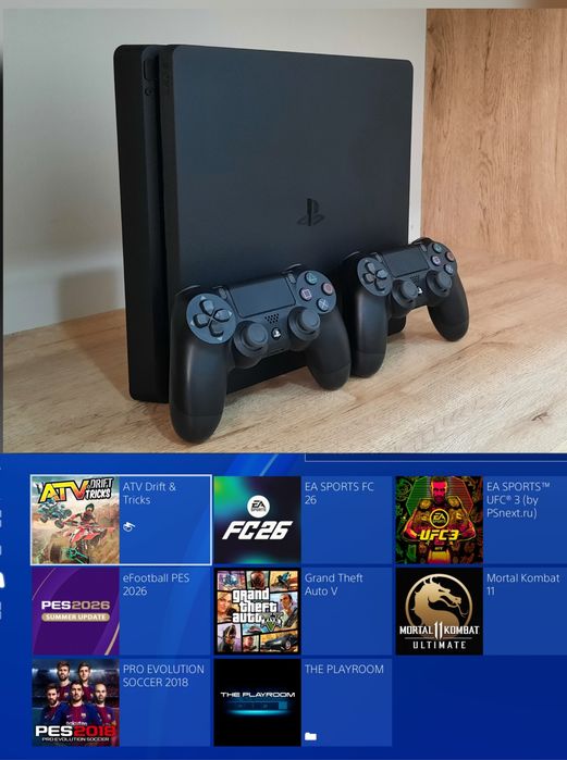 PlayStation 4 Slim Orginal (жойстик 2та) ичида уйинлари бор + доставка