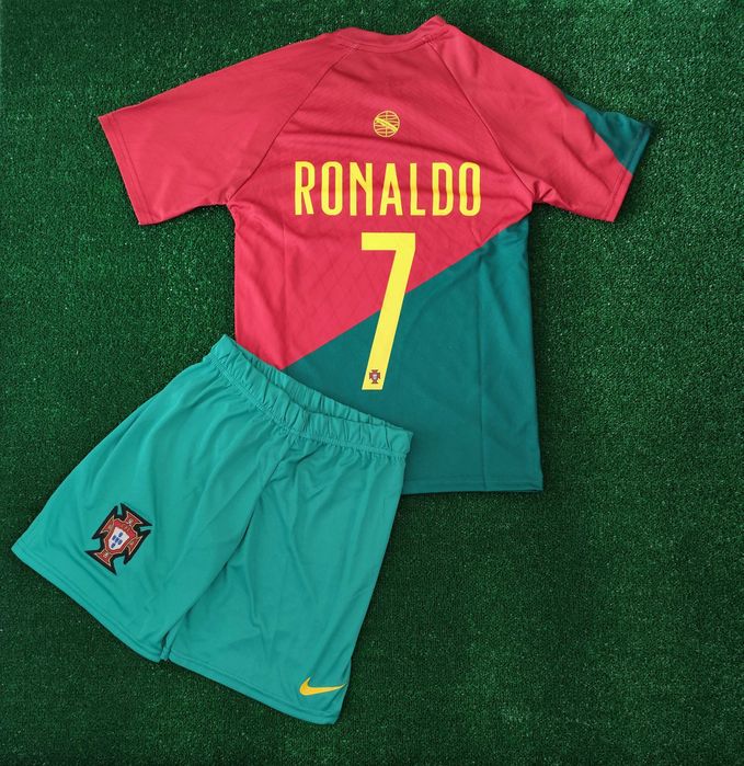Детски екип Ал Насър Роналдо Португалия мъжка детска футболна фланелка