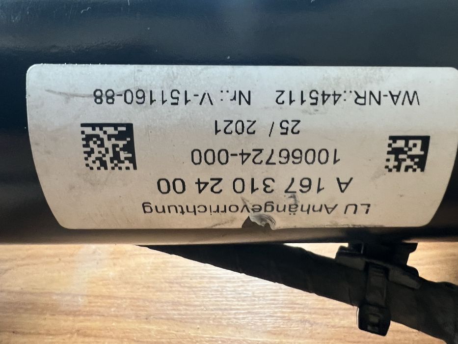 Carlig Cui Tractare Complet Mercedes Benz GLE W167 ‘19-‘25 Orig MB