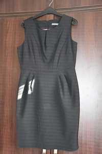 Елегантна черна рокля + елек и сако Atmosphere, размер 44/UK 16