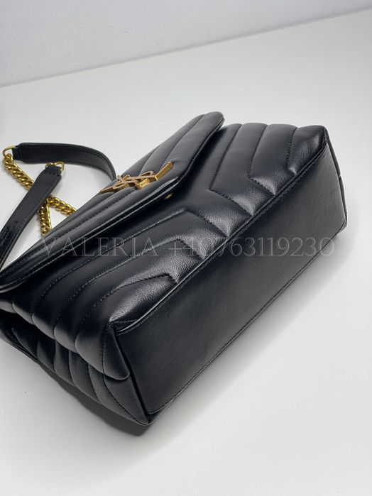 Geanta S3nt L4re4T - Loulou Mediu Negru lant auriu