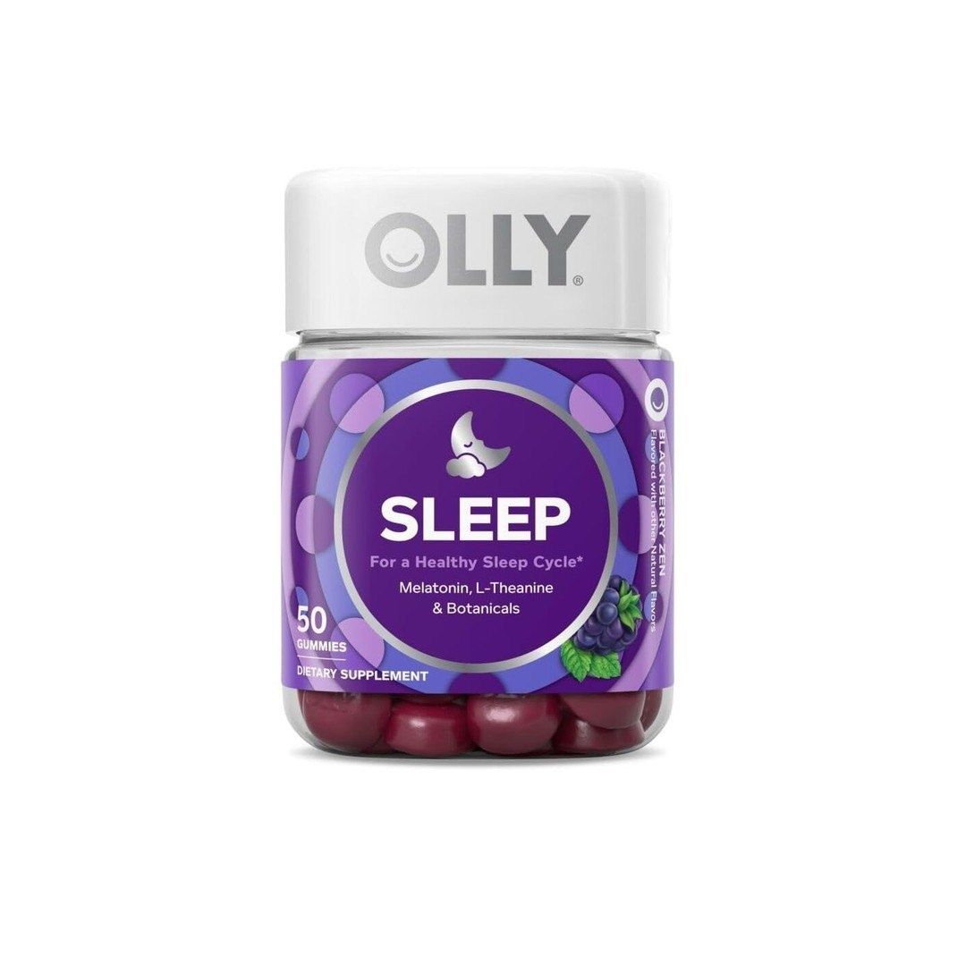 OLLY Sleep Gummy, Периодическая поддержка сна, 3 мг мелатонина, L-теан