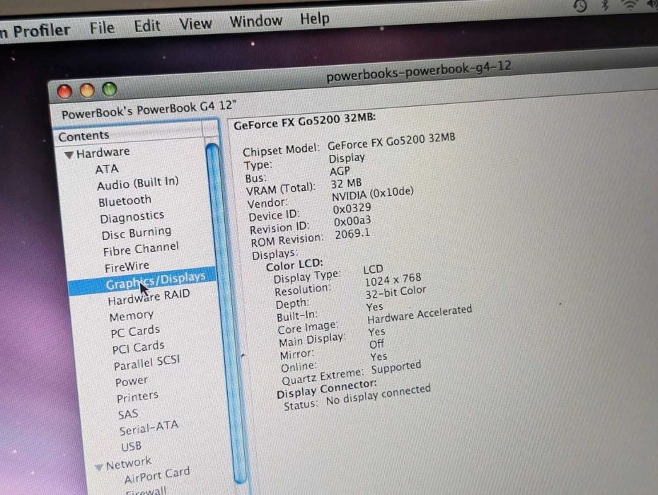 PowerBook G4 de top top