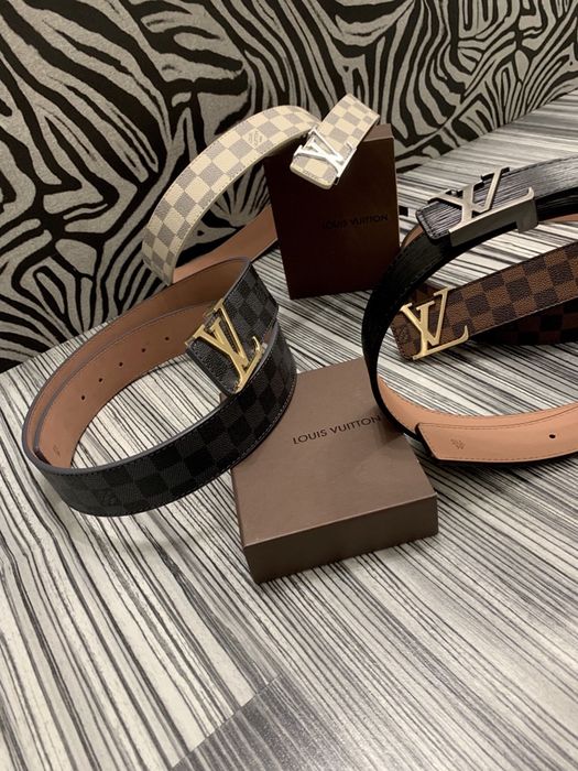 Curea LOUIS VUITTON-gravura interior:Piele naturală ! toate inscriptio