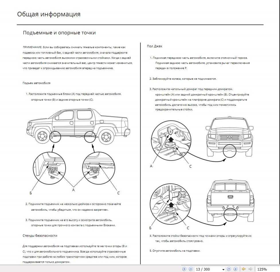 Honda Ridgeline руководство по ремонту (на русском языке)