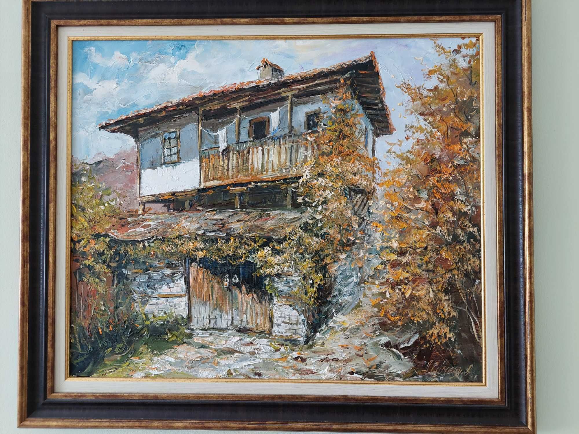 Продавам две  рисувани картини с маслени бои
