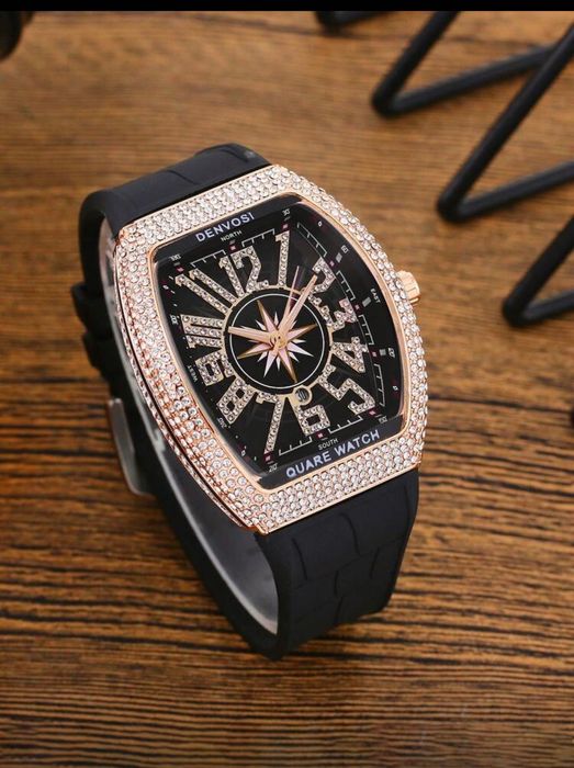 Унисекс Часовник с кристали RichhM