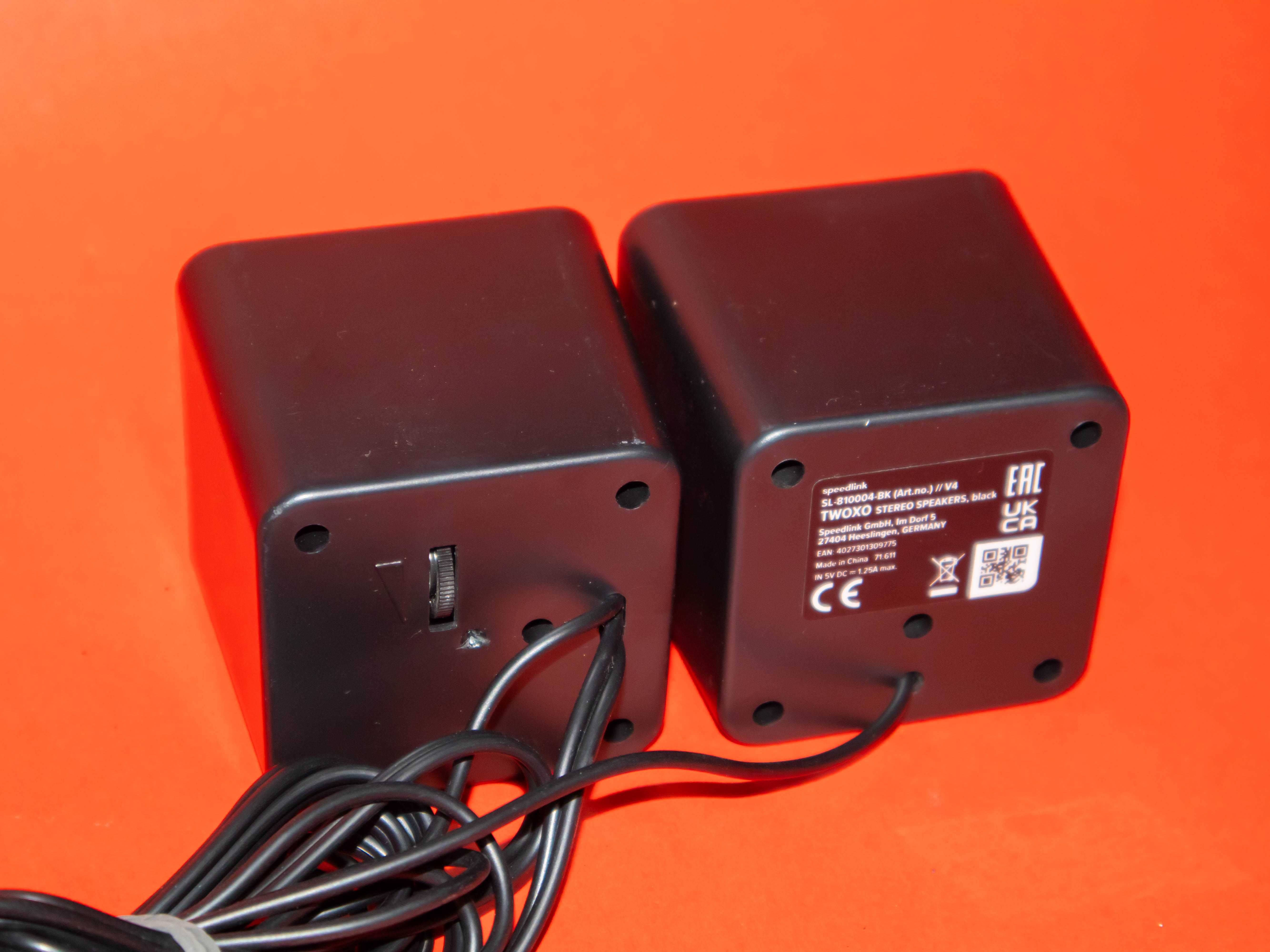 Speedlink SL-810004-BK 6W стерео колонки — USB захранване, 3.5 мм жак
