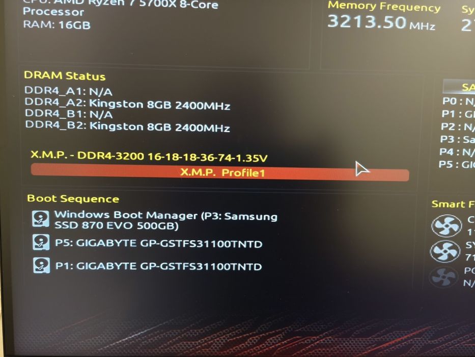ОЗУ DDR4 Kingston Fury Beast 16 Гб 3200 МГц