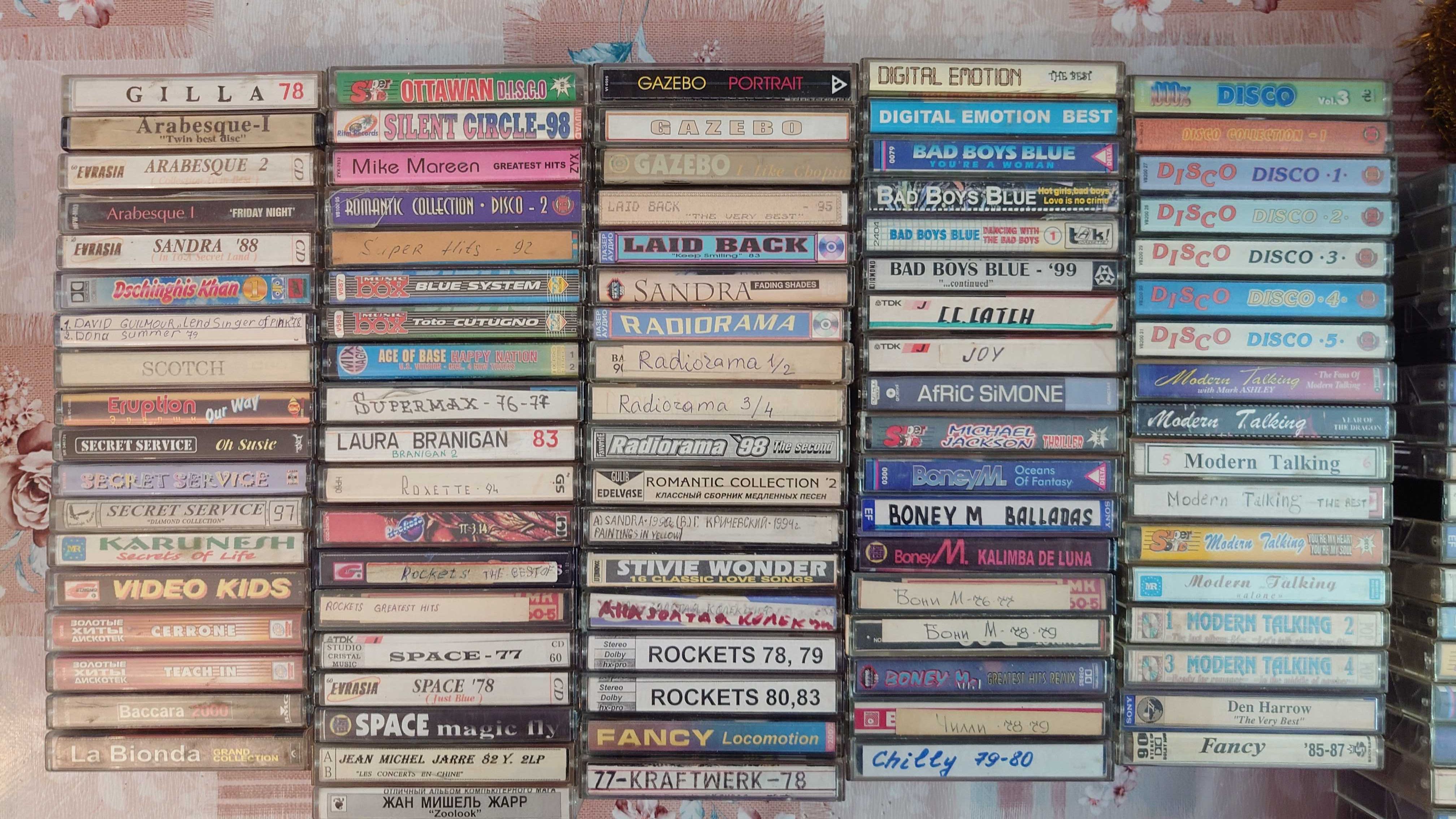 Компакт-кассеты с музыкой разного направления