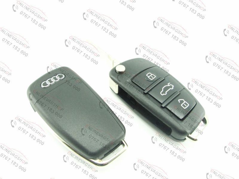 Carcasa cheie briceag 3 butoane si logo Audi pt A3/ A4/ A6/Q7