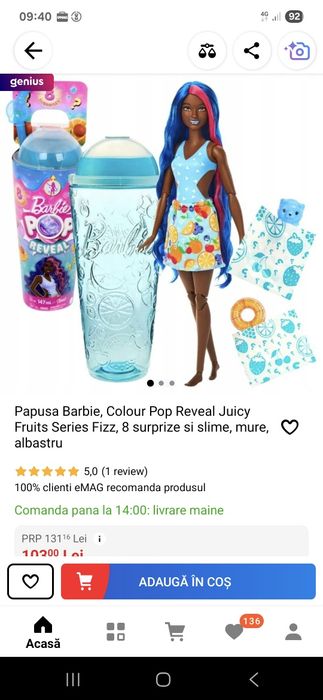 Papusa Barbie /bloopies .