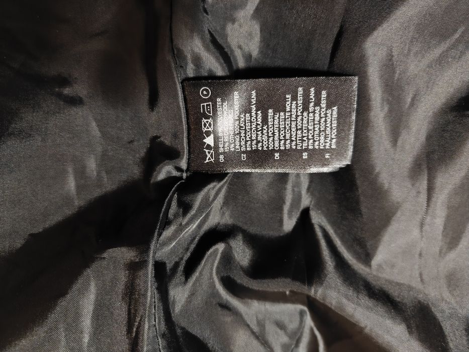 H&M - Мъжко палто с цип и копчета - вталено!!!