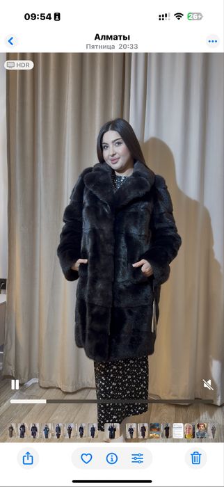 Норковая шуба Греция 48р английский ворот