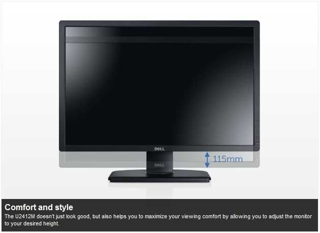 Monitor dell U2412M