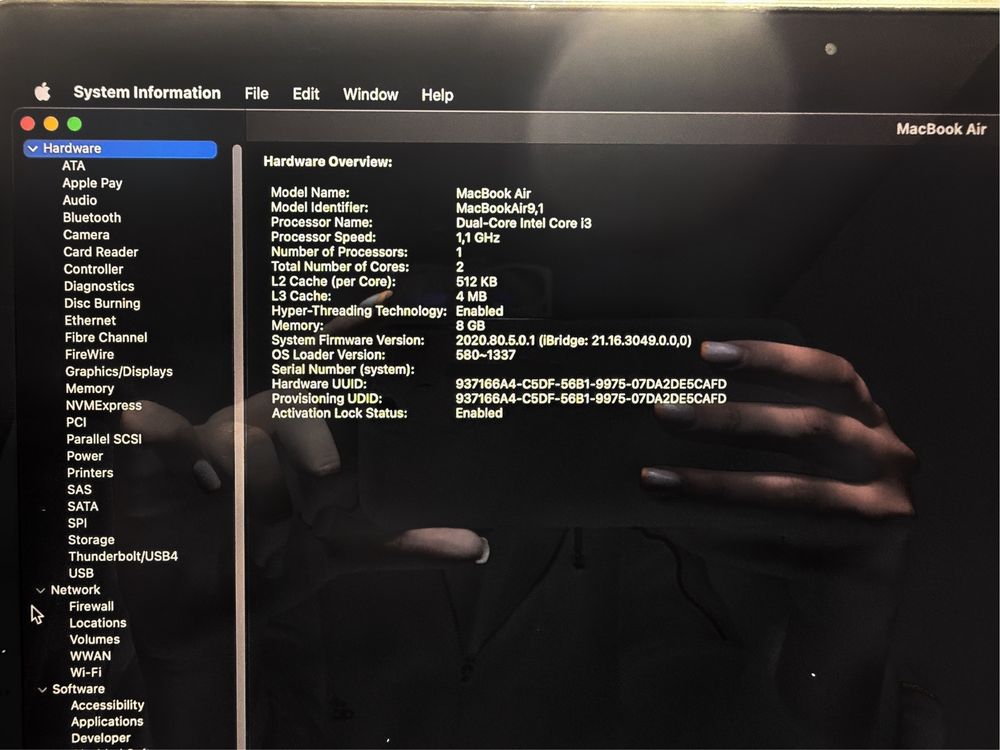 MacBook Air 13” (2020, 256GB SSD, Intel Core i3)