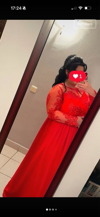 Rochie lunga rosie