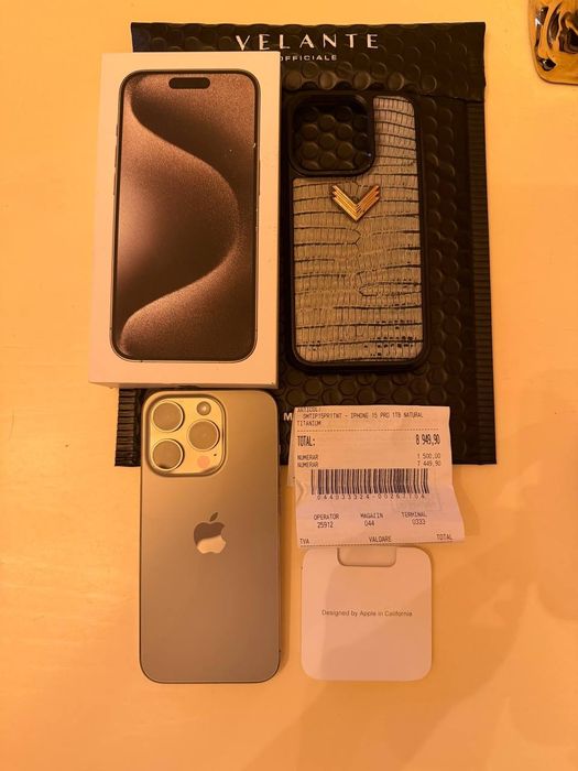 Iphone 15 Pro 1tb fara urme de uzura ,cadou husa Velante