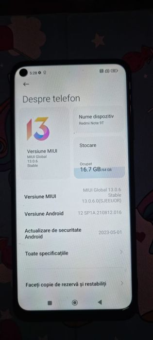 Vand Redmi Note 9t si Note 10s