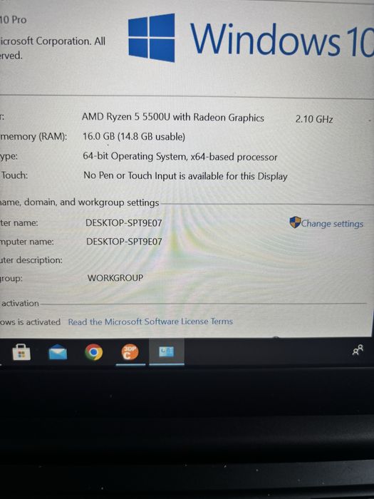 Lenovo Thinkpad E14• Ryzen 5-5500u• 16gb ram• SSD Nvme 256• 14”