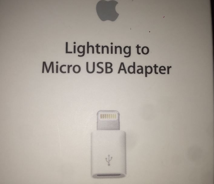 Adaptor Apple Lightning to microusb (original)