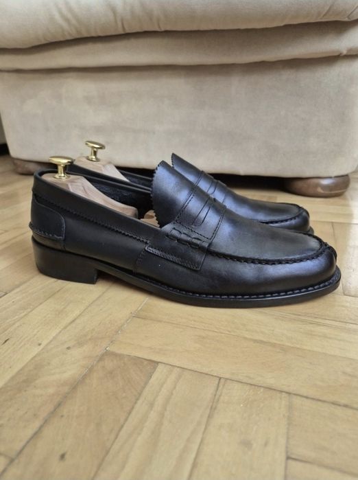 Pantofi de lux Handmade, Saxone of Scotland Arran Loafers - 42