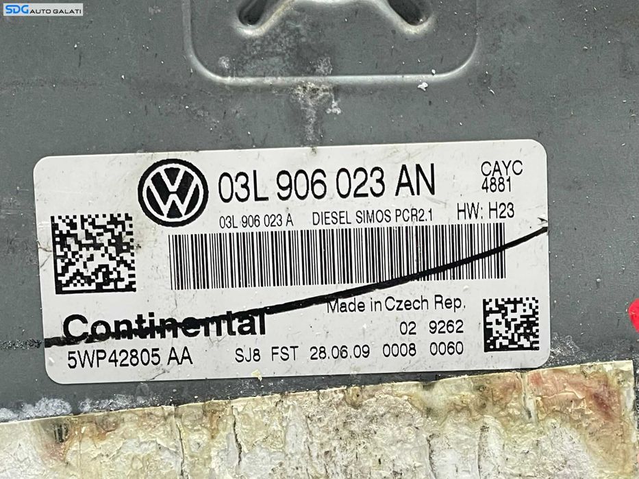 Kit Pornire ECU Calculator Motor Ceas Ceasuri Bord Chei Cheie CIP Imobilizator Volkswagen Golf 6 1.6 CAY CAYC 2008 - 2013 Cod 03L906023AN 03L906023A [L4732] [L4733]