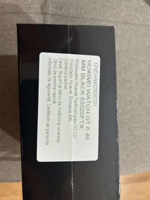 Huawei Watch GT 6 46 mm black - sigilat