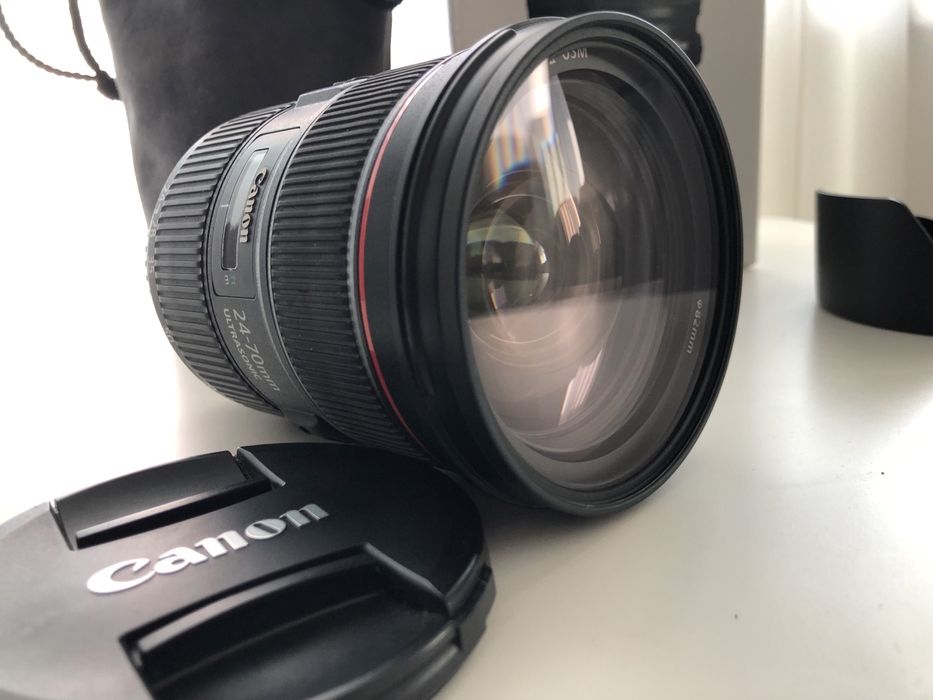 Obiectiv Canon EF 24-70mm f/2.8 L II USM + filtru UV Heliopan