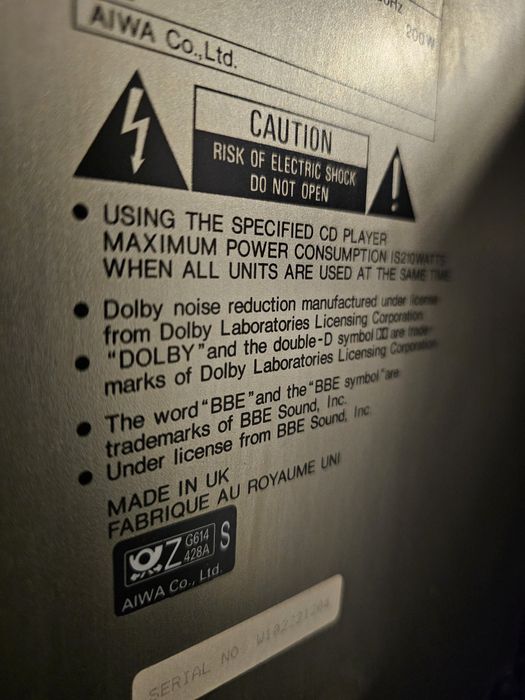 Vand sistem Aiwa CX 71