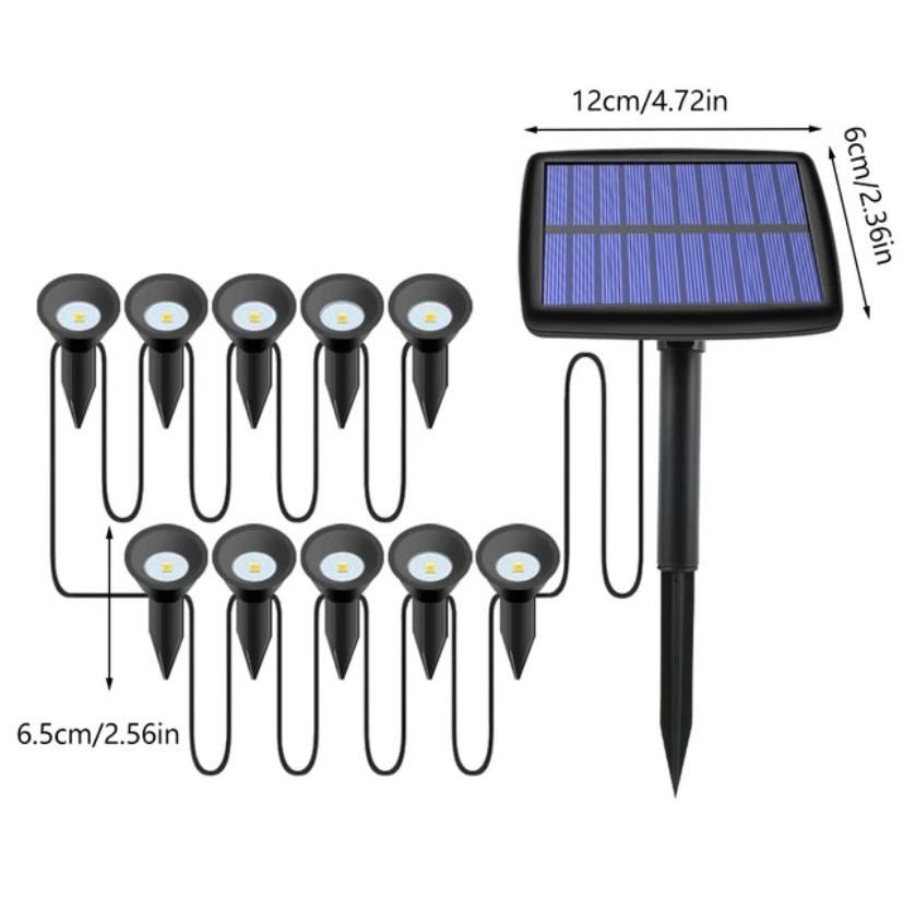 Lumină solară LED pentru gazon