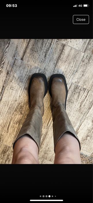 Ghete din piele naturala Zara