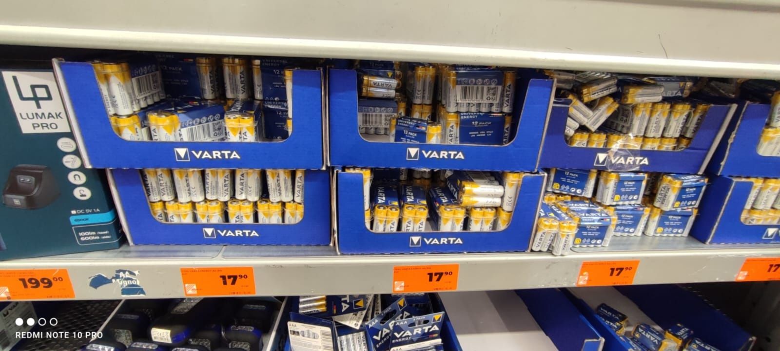 Vând bateri Varta alkaline AAA/AA set 12 buc noi