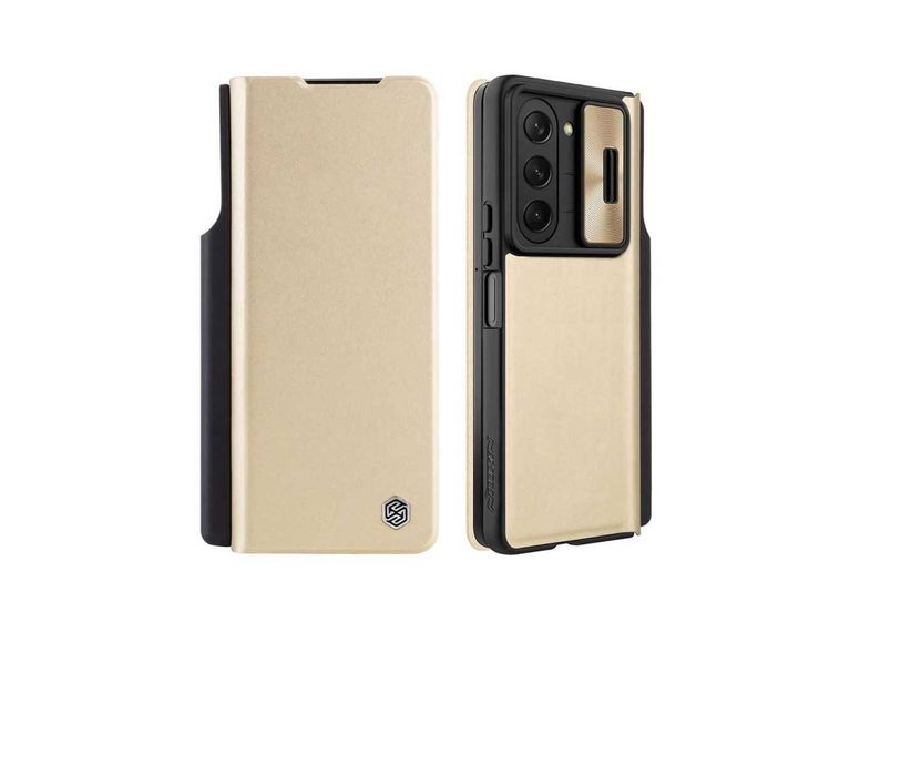 Husa premium lux flip carte+Folie SAMSUNG Galaxy Z Fold4 5 6 7 diferit