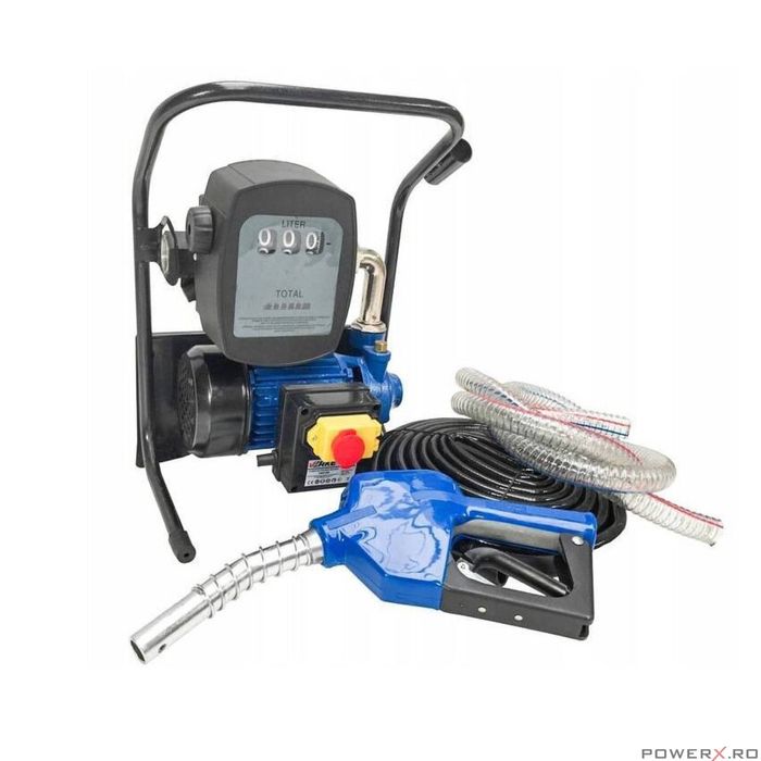 Pompa pentru transfer combustibil, motorina, cu contor, 220 V 600 W,