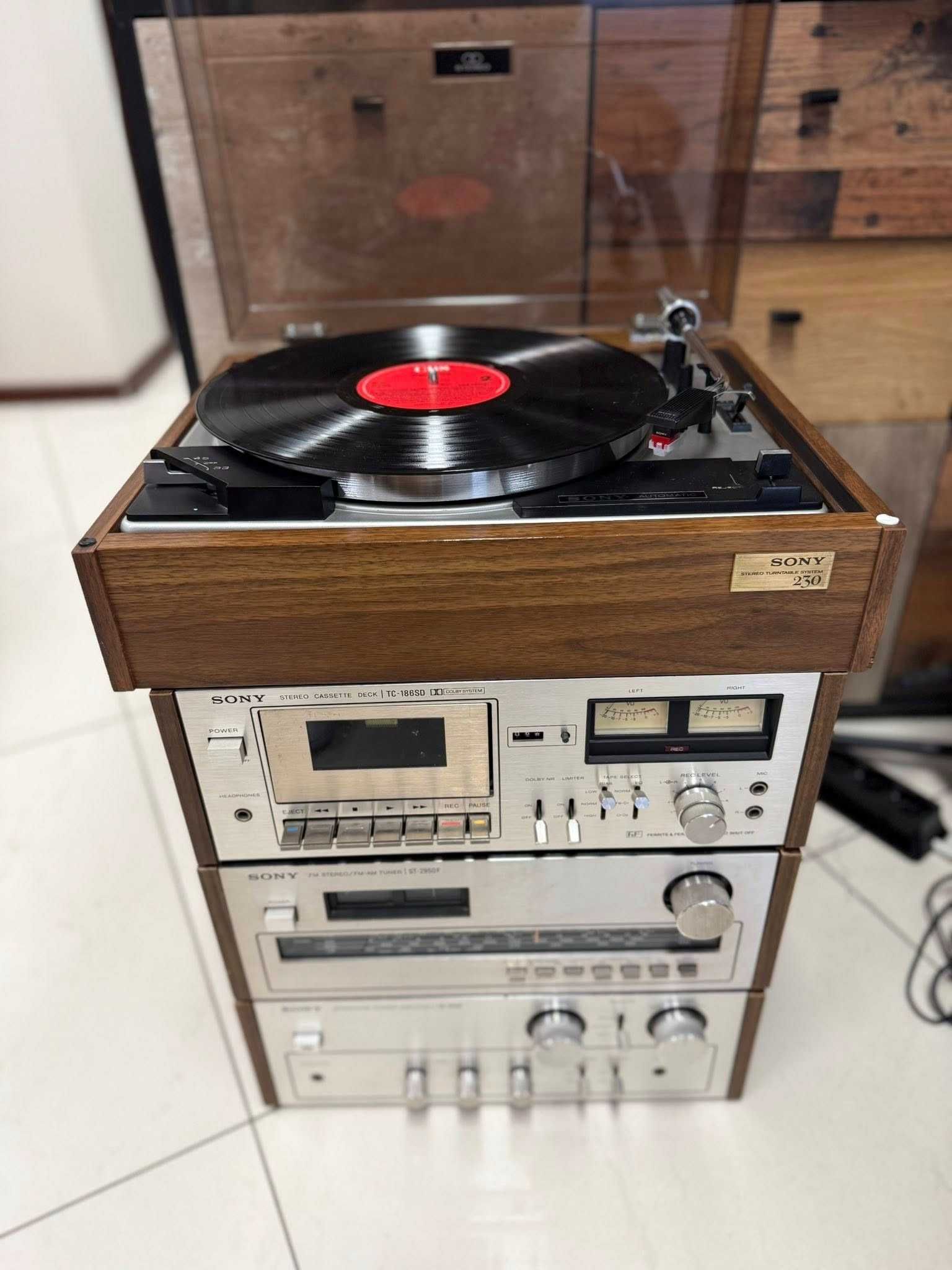 Ретро аудио сет SONY - усилвател, тунер, дек и грамофон 1972 - 1979 г.