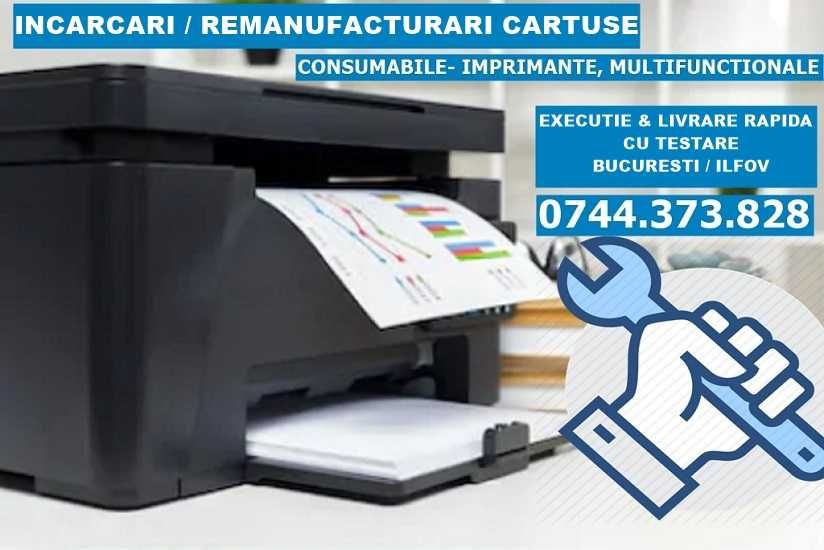 Reincarcare cartuse, reparatii imprimante Bucuresti, Ilfov. Reparatii