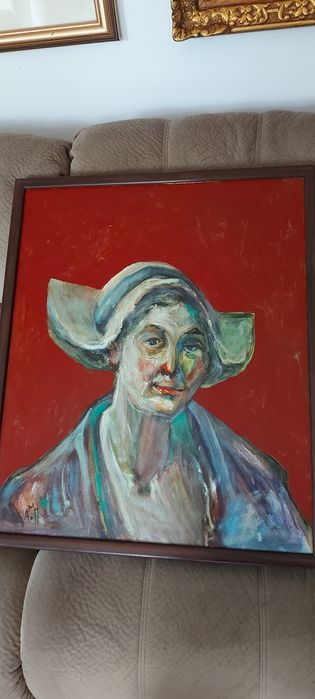 Tablou vechi, ulei, autor consacrat.