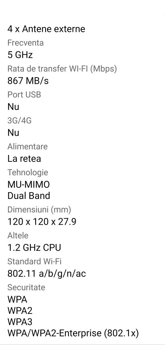 Router 2,4-5Ghz. Sigilat