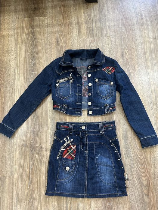 Джинсовая двойка на девочку