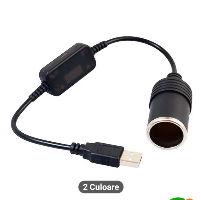 Adaptor de cablu USB la 12 V