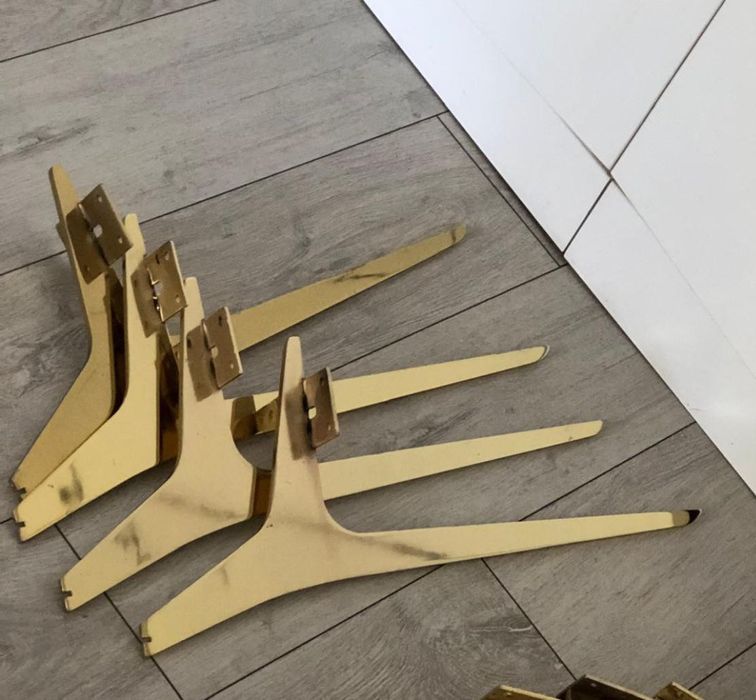 Mid century picioare mobila gold